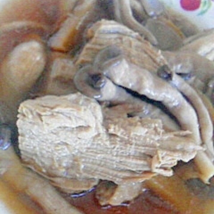 豚ヒレ肉とヒラタケの煮物
